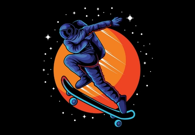 Astronaut skater